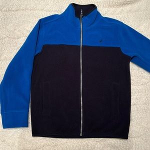 Nautica Jacket Boy's Medium Blue Full Zip Fleece